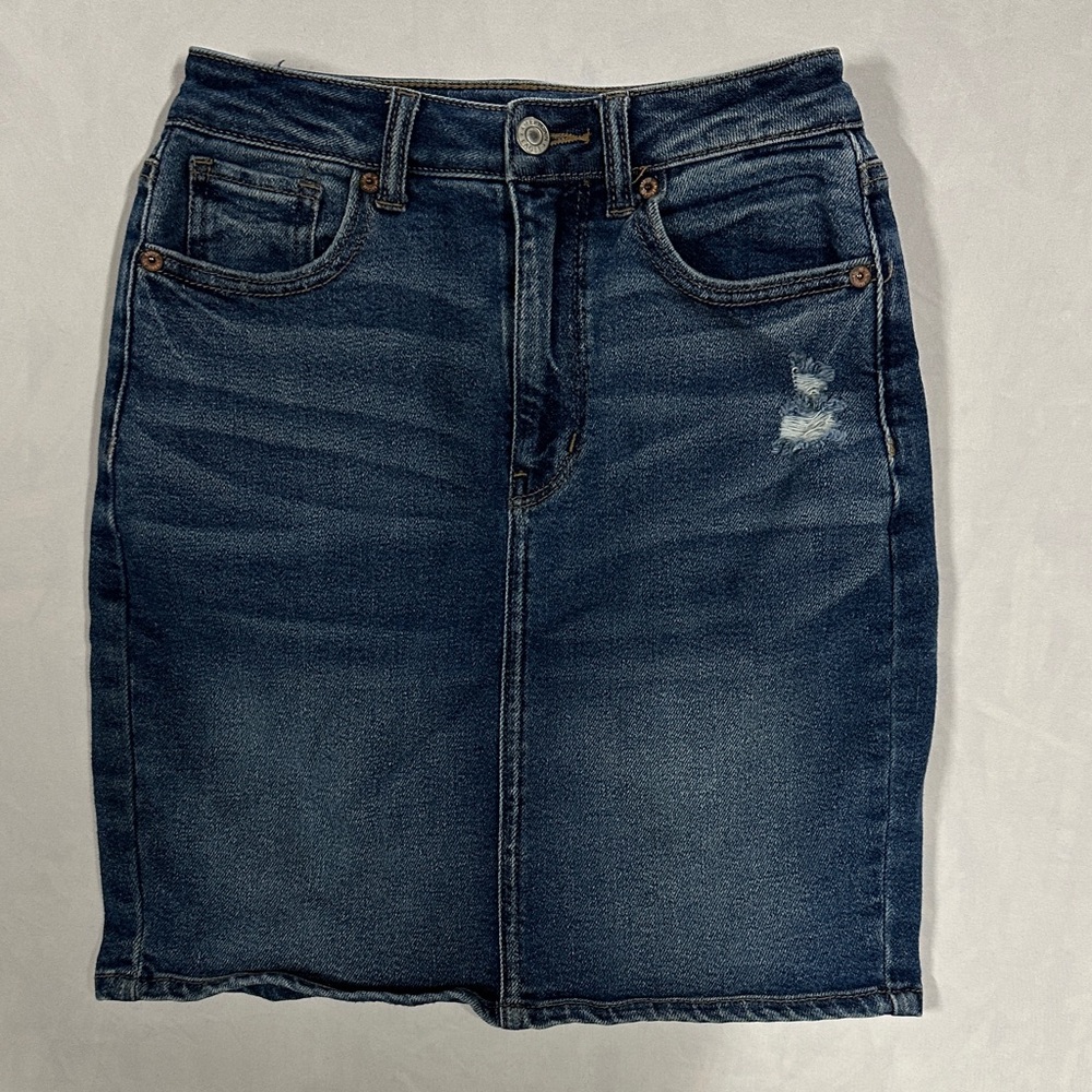 Y2K  American Eagle Denim Skirt Womens 00